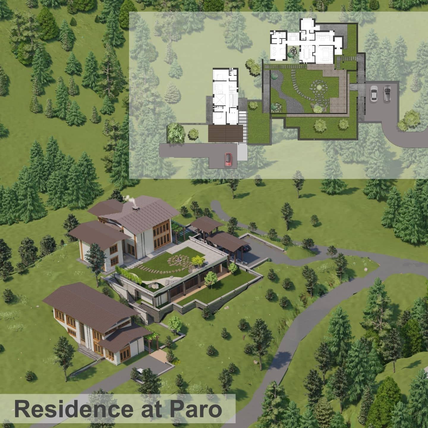 Ground floor plan & site layout